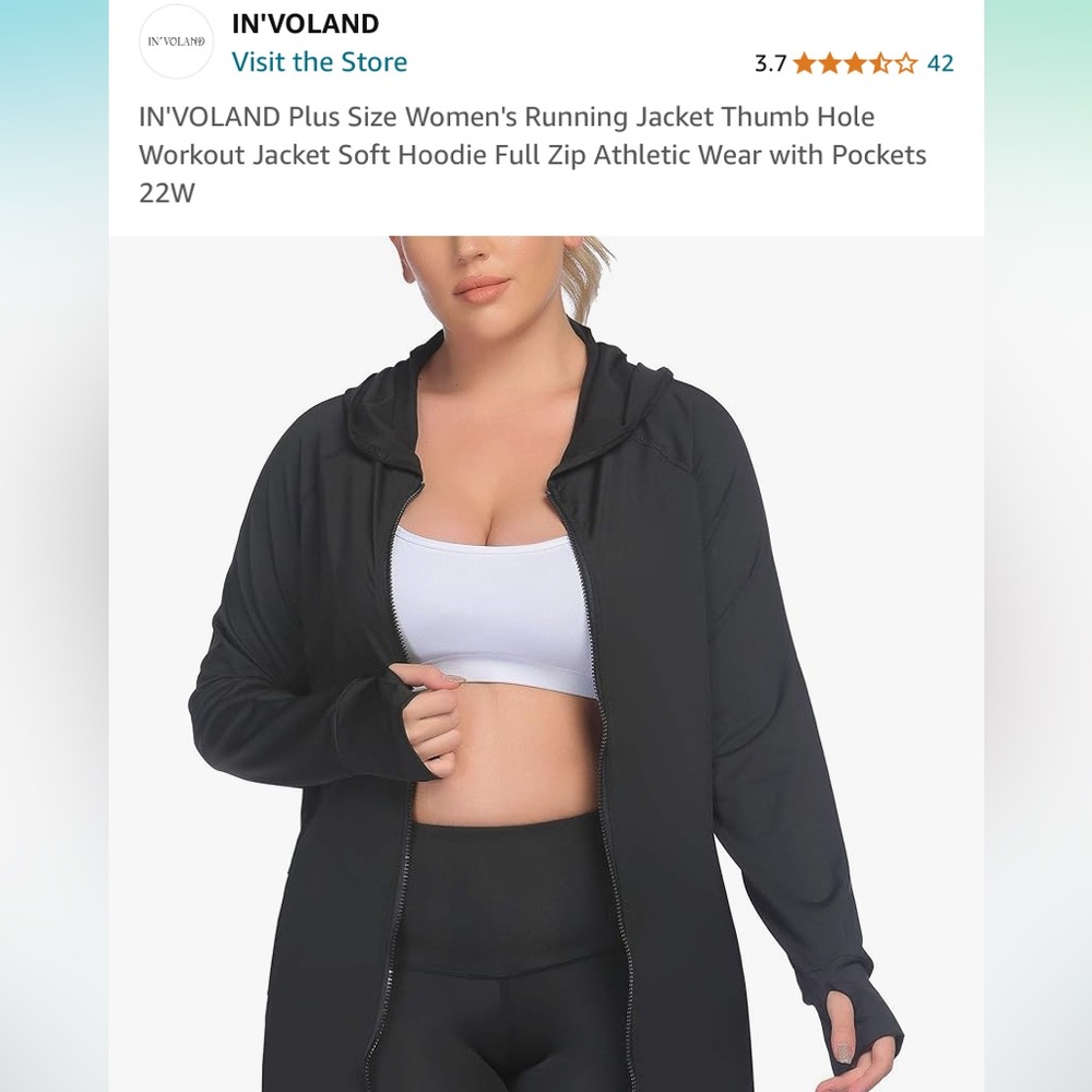 Black Hoodie plus size Zipper Sweatshirt